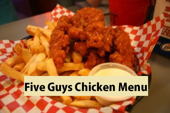 Five Guys Chicken Menu